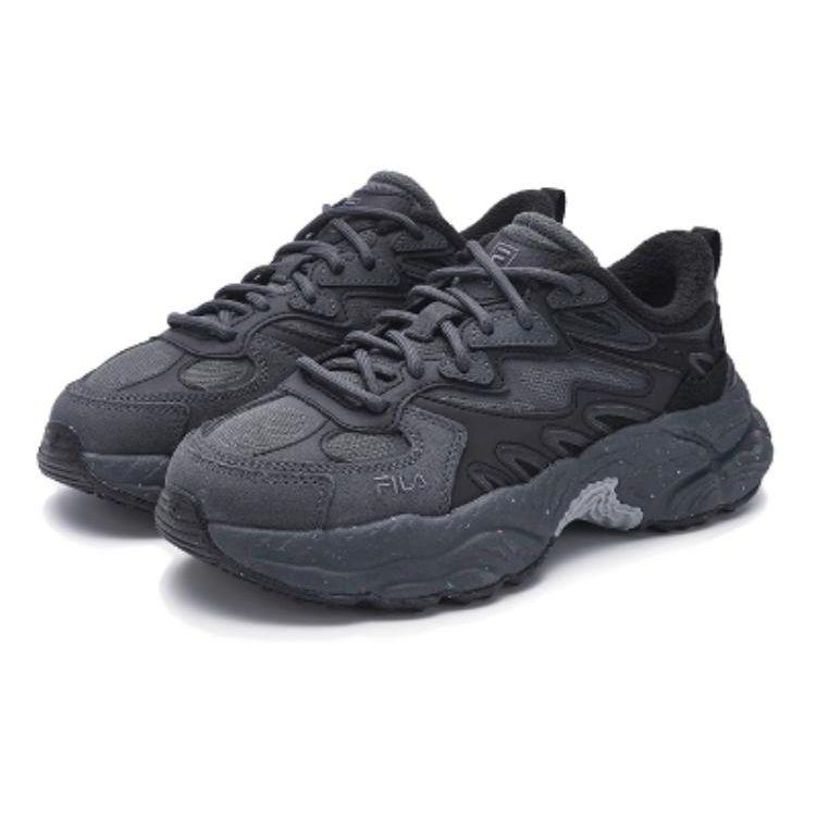 FILA Fern Series Fern Shoes Comfortable Versatile Fleece Shock Absorption Low Top Casual Shoes Women sneaker Black F12W341123FDB