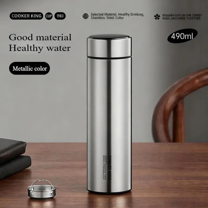

490ml Stainless Steel Water Bottle Business Tea Cup Yun Dao Series Thermos Cup Office Drinkware Thermal Water Bottle 490ml