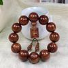 Yellow Rosewood Men's Sandalwood Bead Bracelet - Unisex Buddhist Play & Collect