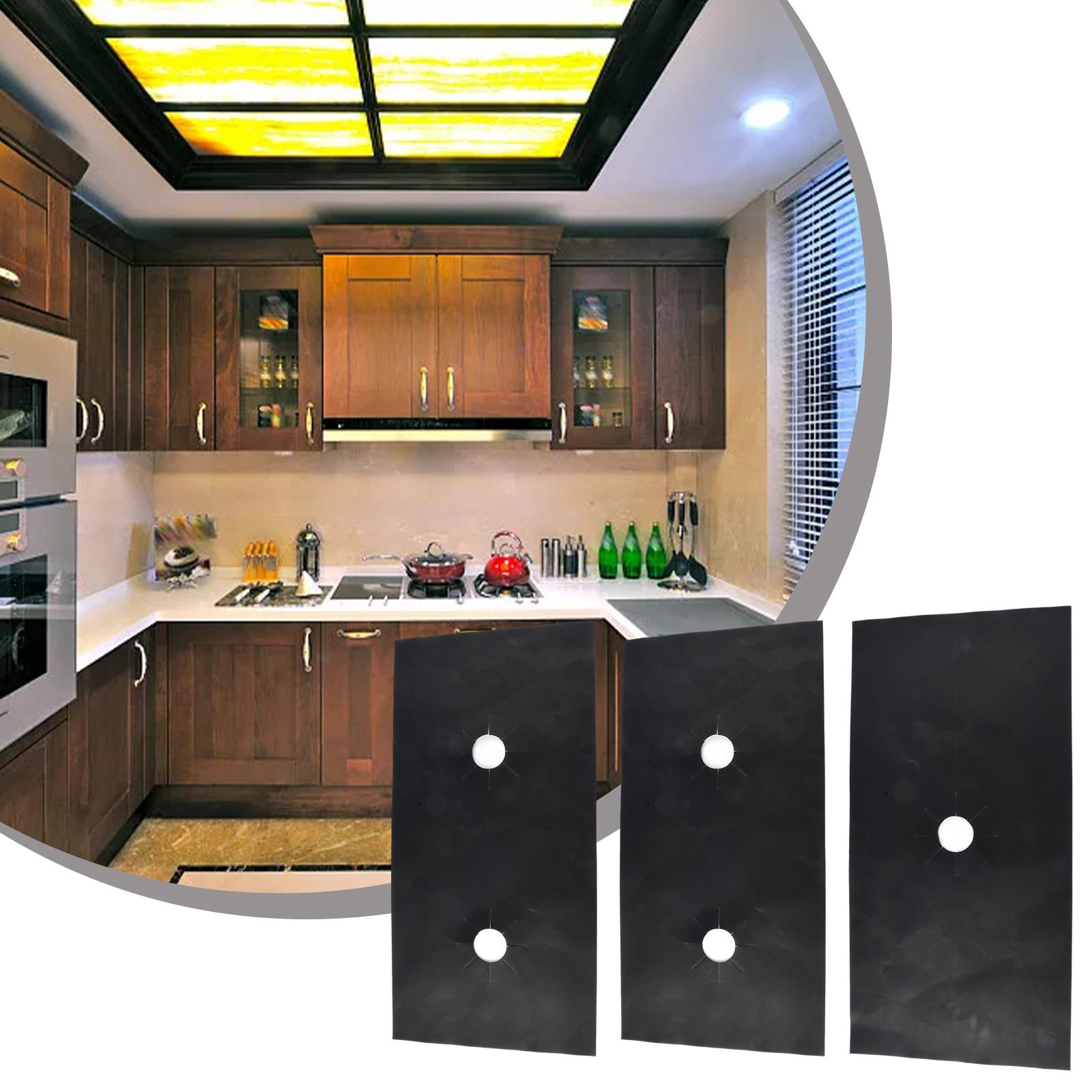 

Накладки на газовую плиту из черного стекловолокна, абсолютно новые