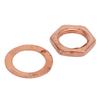 Nut Washer Kit Instrument Socket Connector Fasteners for Electric Guitar Bass M9 Female Thread