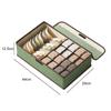 Underwear Storage Box With Compartments 17/13 Grids Dormitory Drawer Style Storage Organizer for Socks Underwears Bra Shirts