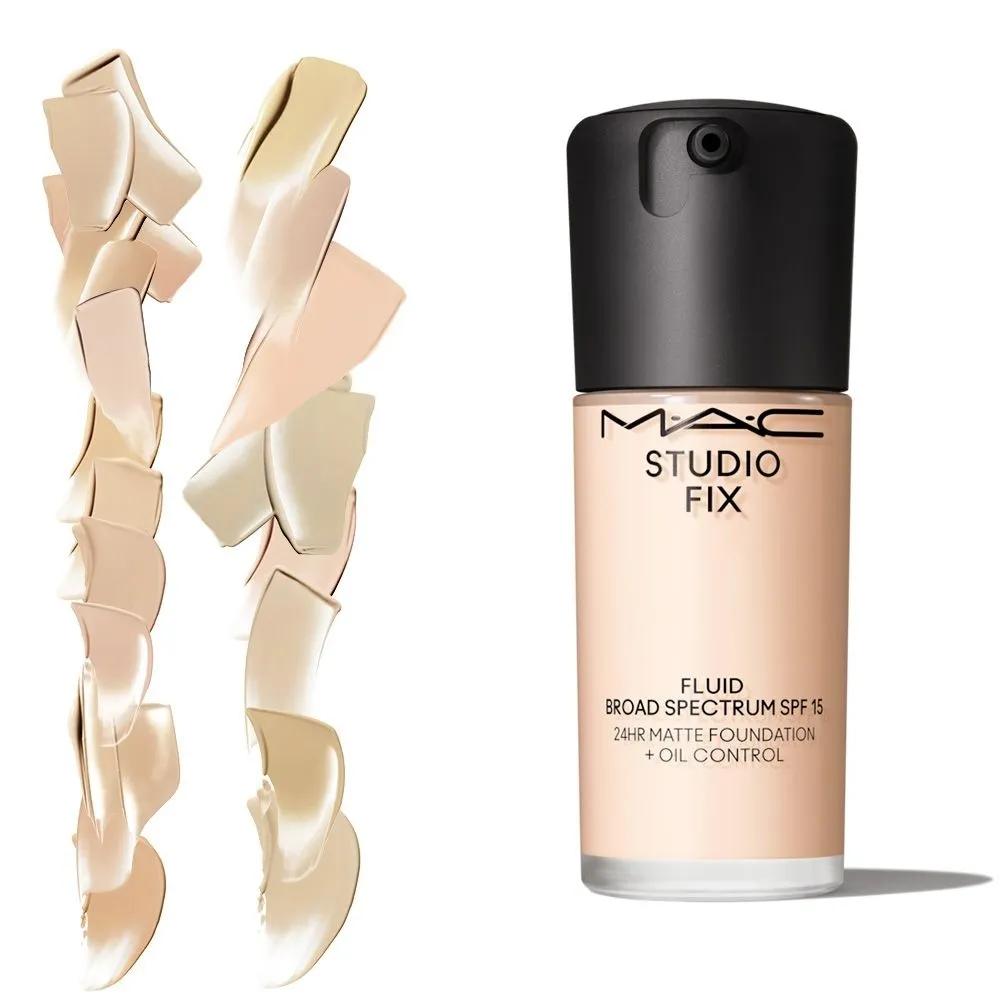 MAC Studio Fix Fluid 24HR Matte Foundation + Oil Control Light NW15
