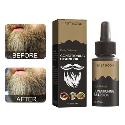Huile de croissance de barbe, 30ml, Extraction naturelle de plantes, hydratante, nourrissante, améliore la réparation des pointes fourchues, follicules pileux, soins de la barbe, réparation des cheveux et de la barbe