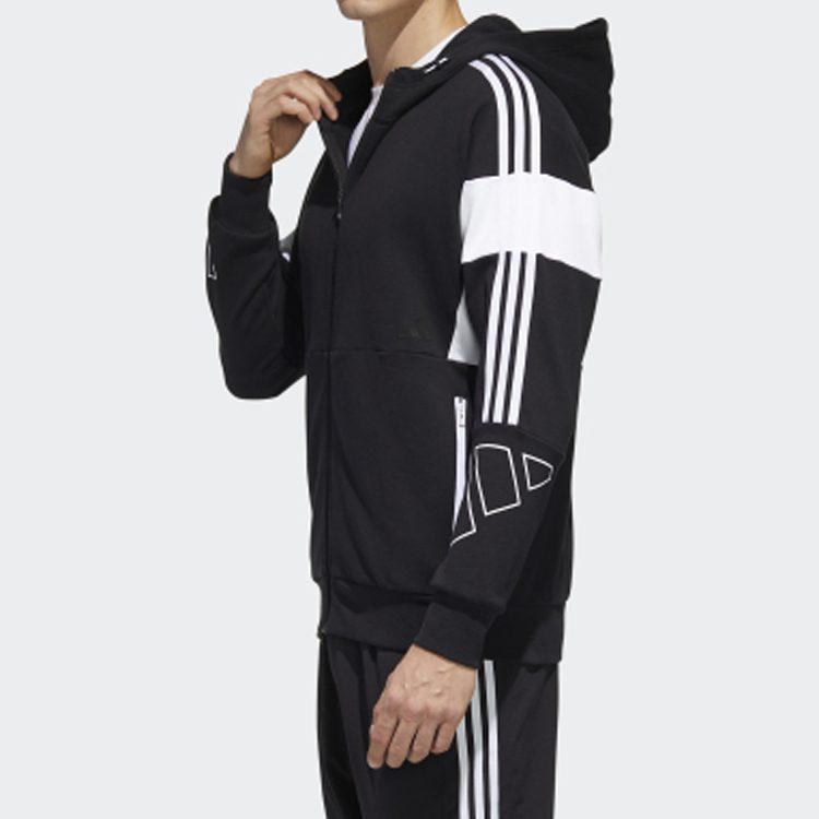 Adidas Jackets Men's Black Hooded Moderate Other GF3995
