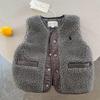 Boys' Korean-Style Lambswool Vest: 2025 Autumn/Winter Trendy Outerwear for Kids