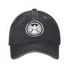 Agents of S.H.I.E.L.D. I Protect Baseball Cap Vintage Distressed Denim Washed Comics Superhero Snapback Unisex Workouts Gift Hat