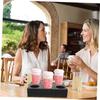 DOITOOL 2-Piece 6-Cup Drink Carrier, Takeout Cup Tray Coffee Carrier, Dehydrator, No-Outfit Holder Tray for Drinking Cups, Coffee Cups, Tea, and Juice