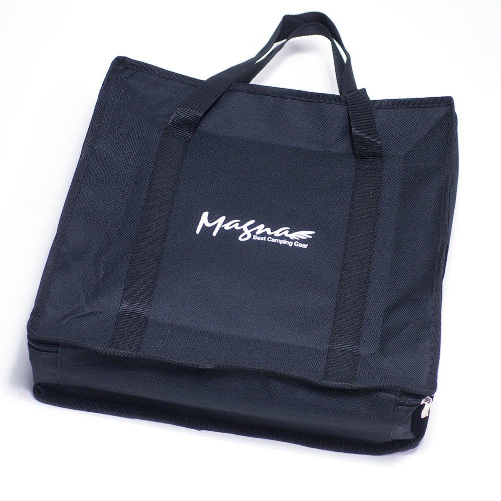 

MAGNA Fire BBQ and Fire Domestically Deburred and and Includes a Compact Storage Case Storage Grill, Stove, Pit, Finished, Polished, (Swivel-Opening