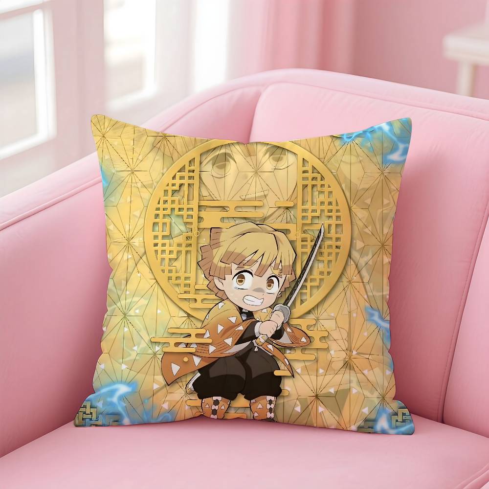 Anime Dämonen-S-Schlächter K-Kimetsu Kissenbezug Musterdruck Kissenbezug Wohnzimmer Sofa Kissenbezug Schlafzimmer Zimmerdekor