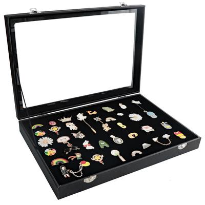 Pin Display Case Breastpin Medal Display Box Storage Box Dust-Proof Brooch Box Display Rack Jewelry Medal Collection Display Box