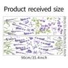 Lavender Flower Wall Stickers, Purple Removable Decals for Bedroom Living Room Home Wall Decor