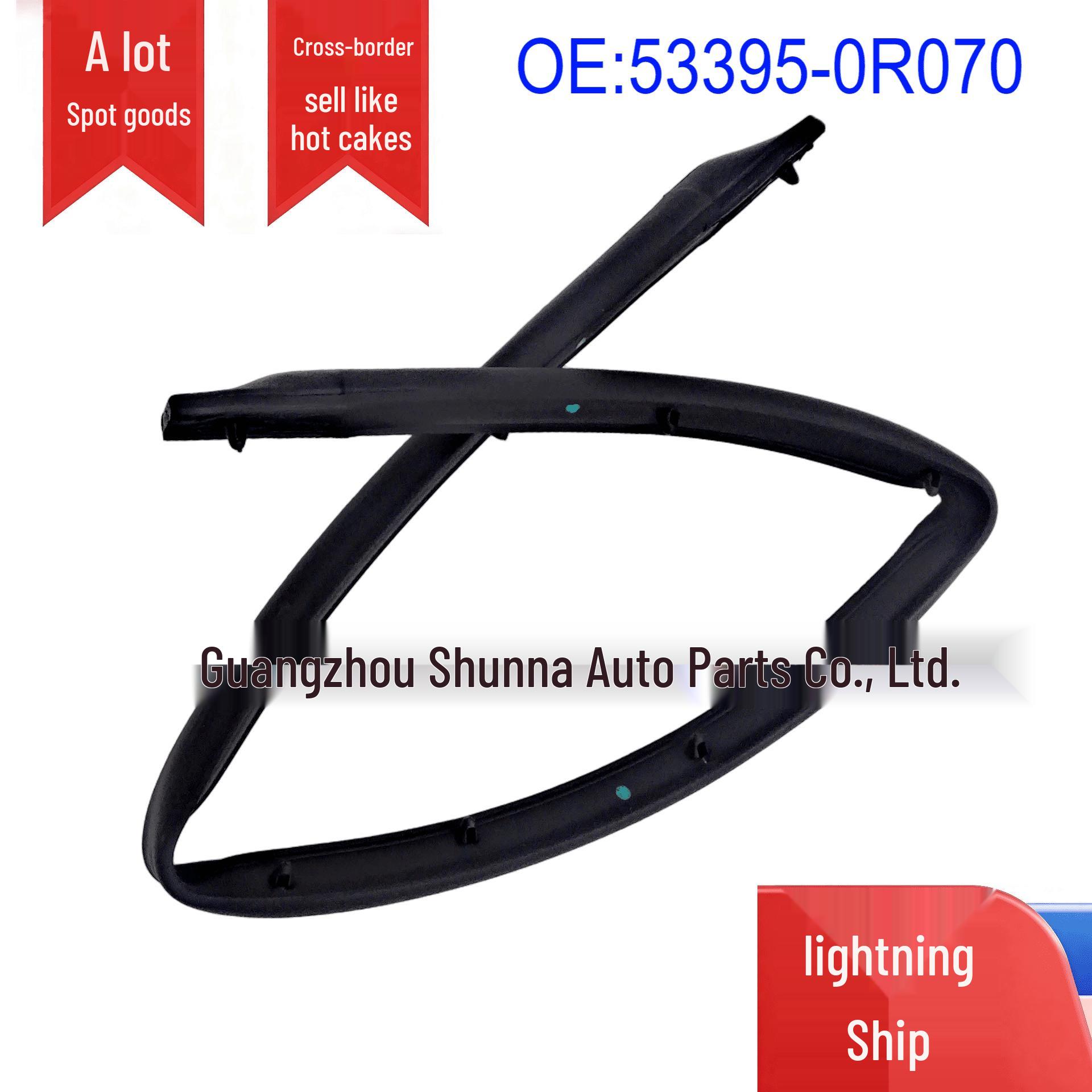 53395-0R070 Hood Grille Rubber Strip for 2017 Toyota RAV4 ZSA4# Car Seal Strip