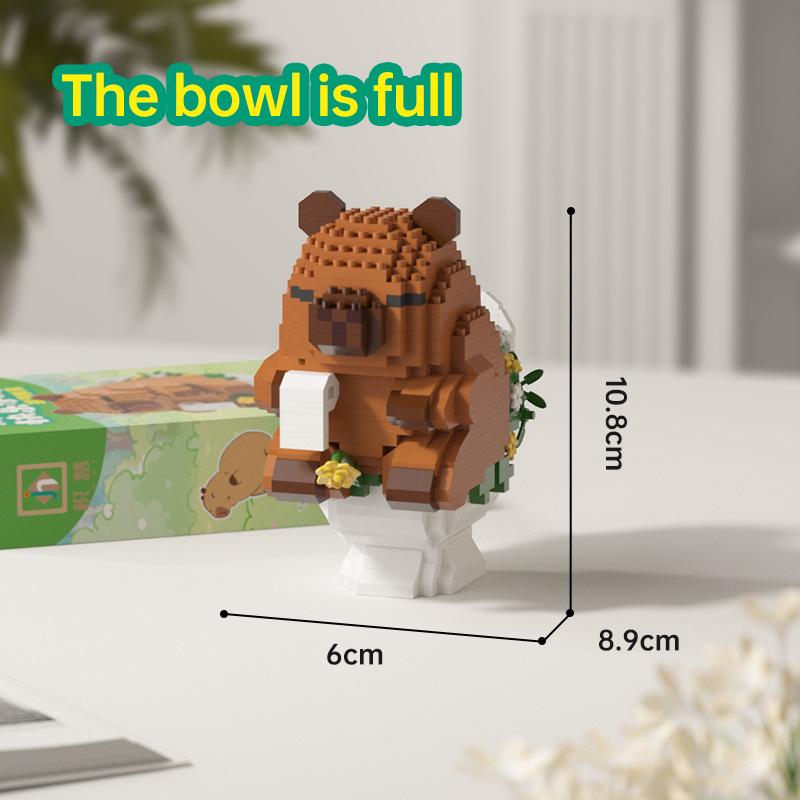 Capybara DIY Office Desktop Building Blocks Ornament Series Color Box Packaging