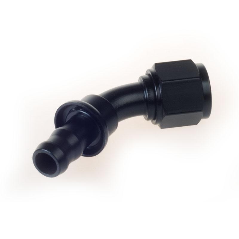 Uuiversal Aluminum AN6 AN8 AN10 Oil Fuel Fitting Oil Fuel Push On Hose 0 90 45 180 Degree Rubber Tube Hose End