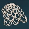 Handgefertigte Netz-Haaraccessoires Perlengeflecht Perlen-Kopfschmuck Hochzeitsaccessoires