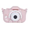 Children Camera 40MP Cartoon Cat Photograph Camera with Puzzle Games Birthday GiftsPink