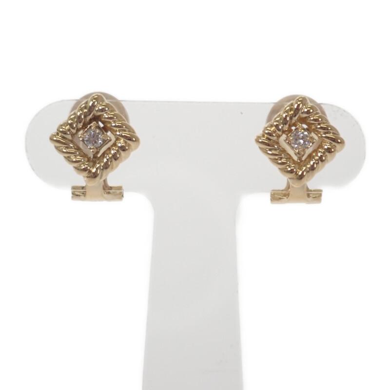 Dior Earring K18 Yellow Gold Women
