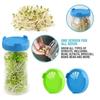 2pcs Wide Mouth Jar Plastic Screen Sprouting Strainer Lid Kit for Growing Bean Broccoli Alfalfa Salad Sprouts More Lids