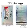 Christmas Artificial Nails Snowflake False Nails Full Cover Stick on Nails Short Square Press On Nails for Women Girls