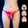 Panties Shiny Briefs Shiny Solid Color Thong Underpants