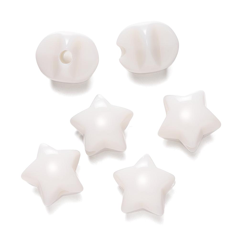 10pcs/lot Acrylic Jelly Colored Stars Shape Beads Bracelet Loose Beads For DIY Jewelry Making Necklace Craft Accessories