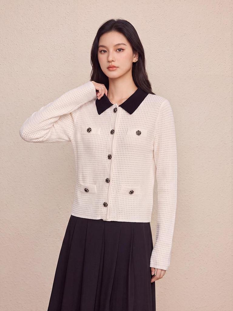 High-Quality Retro Wool Knit Women's Cardigan - 2026 Autumn/Winter Collection