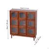Dollhouse Mini Cabinet Display Shelf 9 Compartments Micro Landscape Photo Props Wooden Pull Out