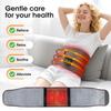 Dual Red Light Heating Waist Belt Rechargeable Electric Massager for Pain Relief Blood Circulation