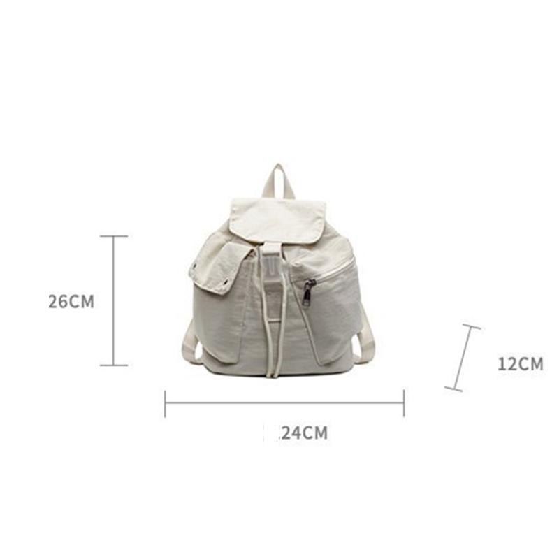 Women's Lightweight Nylon Candy Color Backpack Fashion Large Capacity Summer Travel Shoulder Bag Student Schoolbag For Outdoor Daily Use CLE