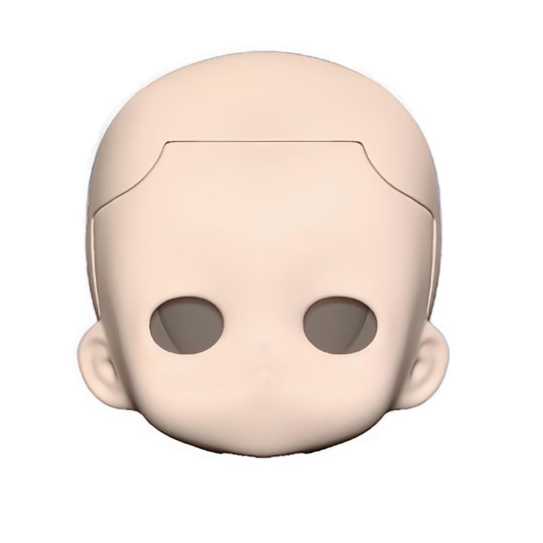 

YMY Кукла Obitsu Случайное Сменное Пустое Лицо Шарнирная Голова Аксессуар для Кукольного Тела Масштаба 27 Голова, 1/12 (Молочно-белый)