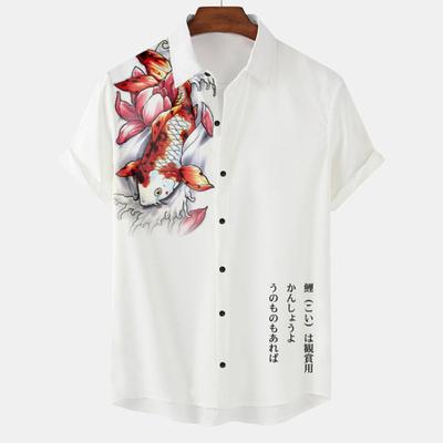 Camicie Floreali Casual da Spiaggia Hawaiane da Uomo per l'Estate Top per le Vacanze Traspirante Moda 3D Abbigliamento Manica Corta Coreano Vestibilità Slim