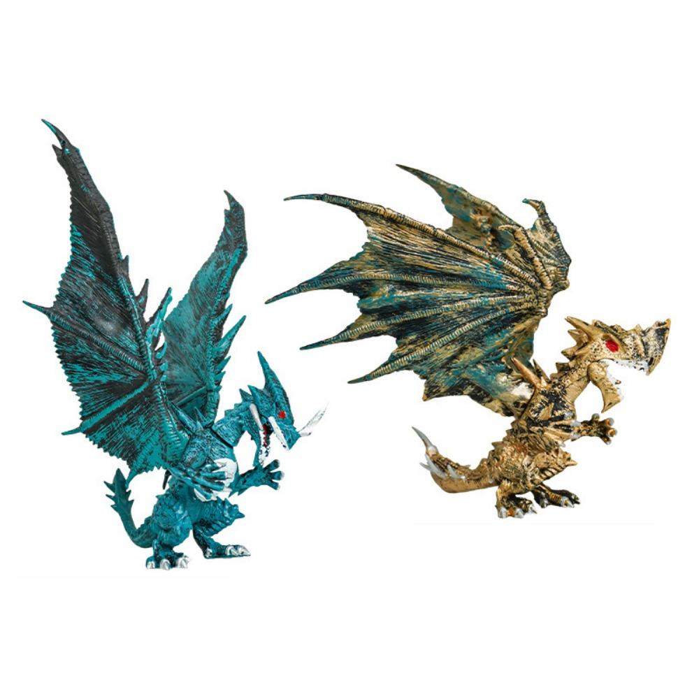 

2 шт./набор ПВХ Красный Летающий Дракон Реалистичная Фигурка Динозавра Игрушка Модель Динозавра Аквариум Style A