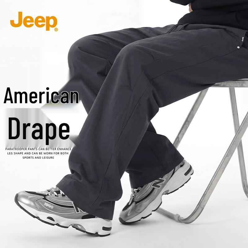 

JEEP Men s Quick-Dry Breathable Casual Paratrooper Pants L