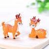 1pcs Wild Animal Little Sika Deer Model Ornaments Small Fawn Fairy Garden Miniature Accessories Decor Action Figure Figurine Toy