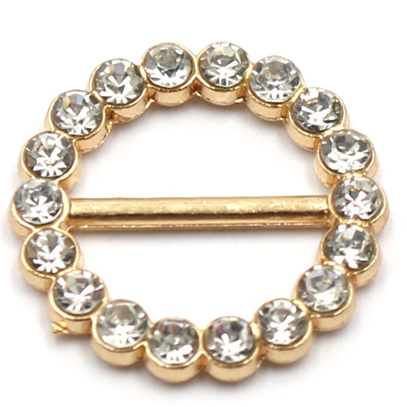 LKERAN 10 Pieces/Bag Gold Alloy Variety Rhinestone Buckle Wedding Invitation Card Decoration DIY Hair Accessories Free Of Shipp