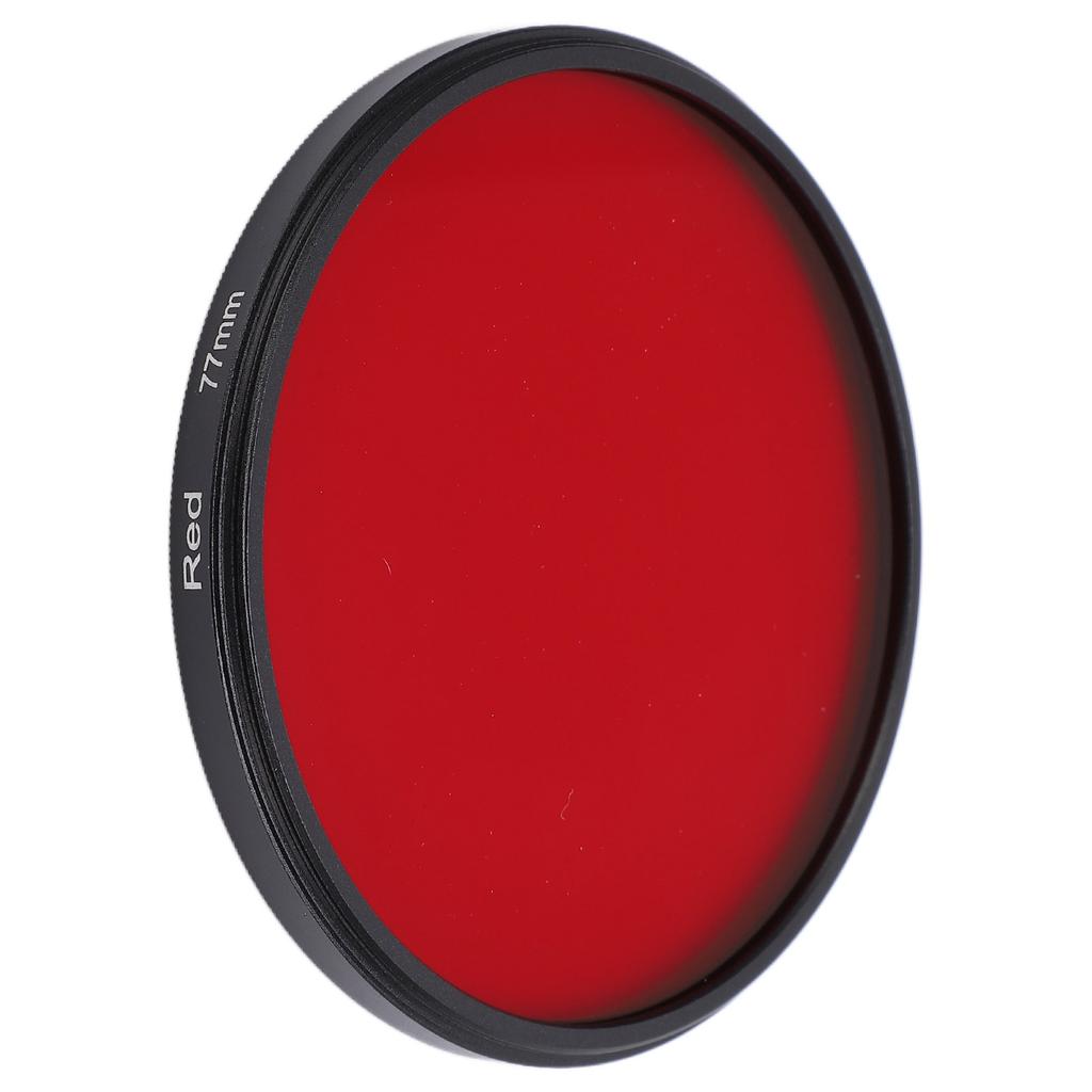Červený filtr objektivu fotoaparátu Vysoce kvalitní Červený plnobarevný filtr objektivu fotoaparátu pro Nikon DSLR fotoaparát 77 mm