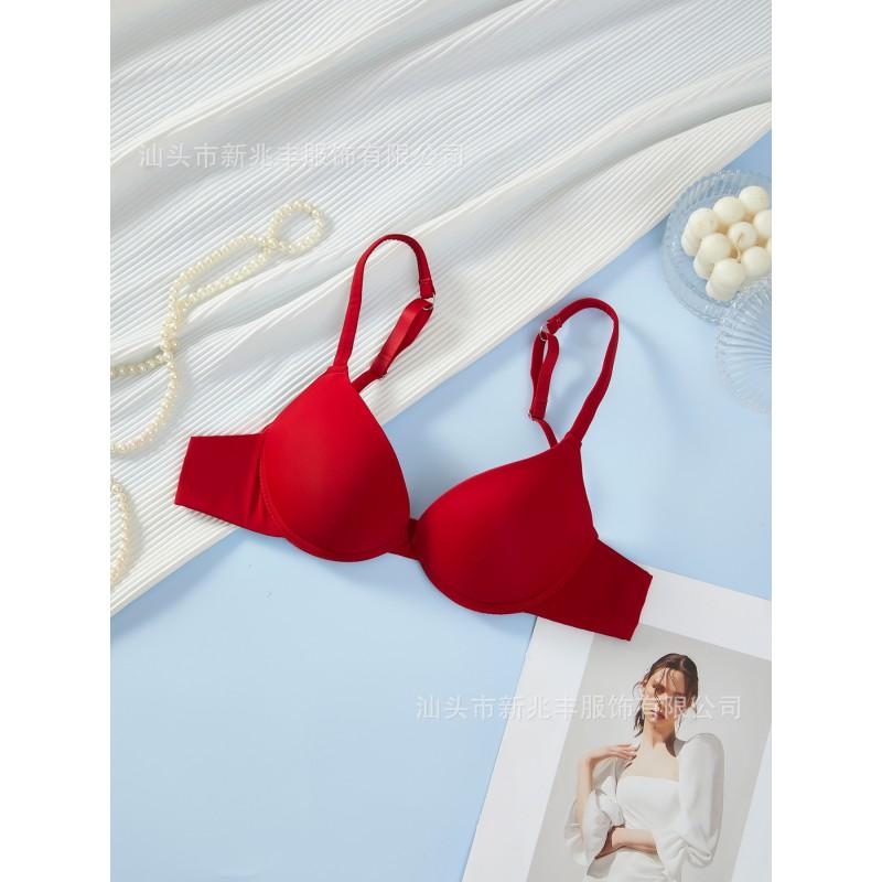 Womens Underwire Bra Push Up Adjustable Strap T-Shirt Daily Wear
