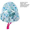 Pet Sun Hat Breathable Floral Print Wide Brim Hat with Ear Holes Adjustable Drawstring Sun UV Protection Small Dogs Cats Decorative