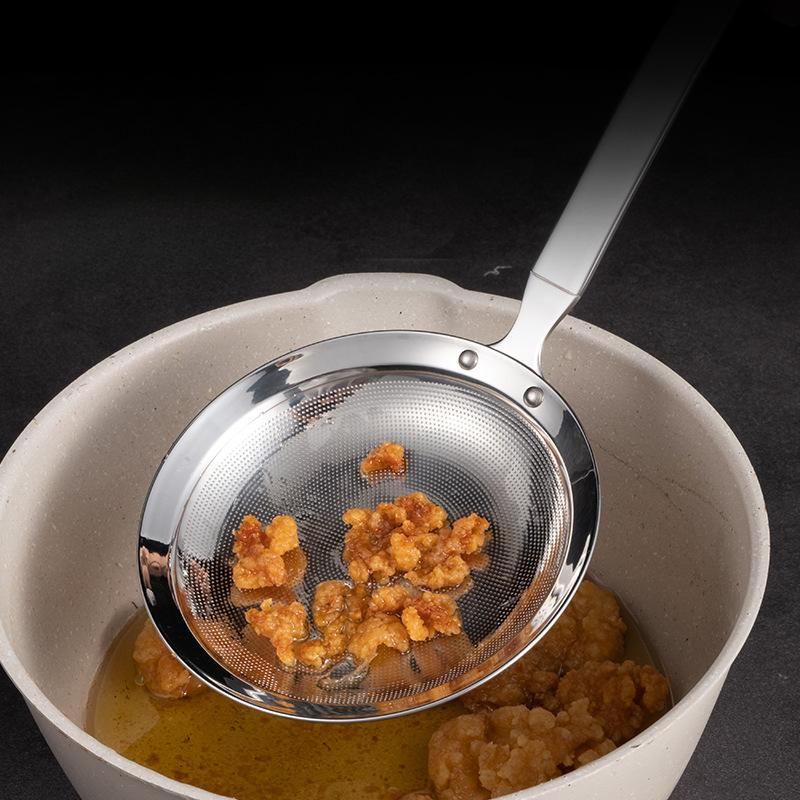 Nerezová filtrační lžíce HANYANG 304 Pěnová lžička na horký hrnec Lžíce pro domácnost Zahuštěné smažení na pěnovou lžičku