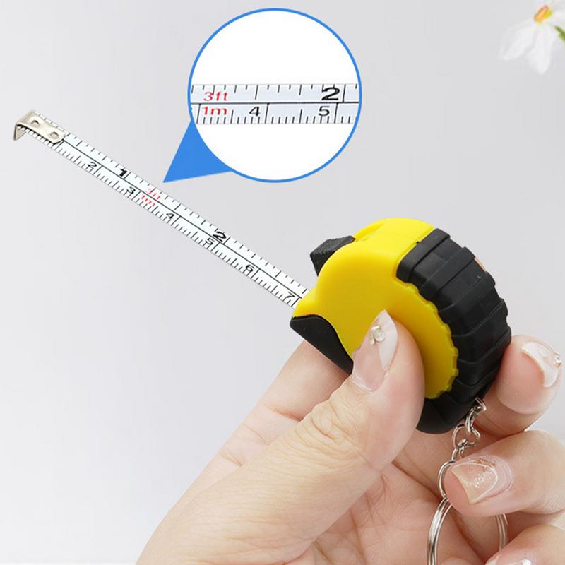 Mini Measuring Tape Steel Measuring Tape Chain Easy To Read Fractions Portable Multi-purpose Manual Measuring Tool Tape