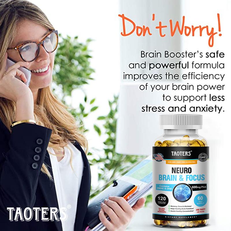 Neuro Brain Concentration Complex Capsules Enhance Memory and Concentration 120 Capsules