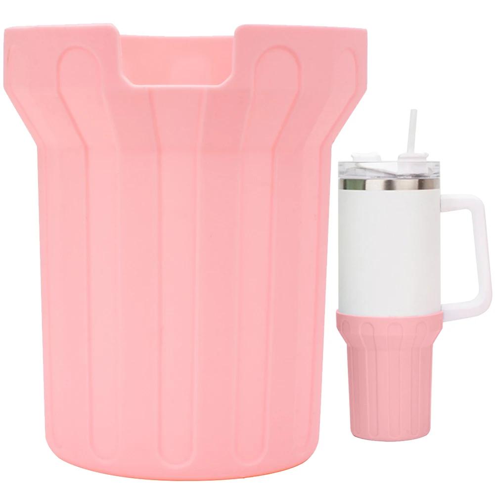 Silicone Cover for Stanley Cup Accessories 30/40oz Tumbler Water Bottle Protective Bottle Boot Sleeve & Straw Cover Cap