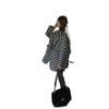 Women's Mid-length Wool Plaid Coat: Loose, Padded, Warm for Spring/Autumn