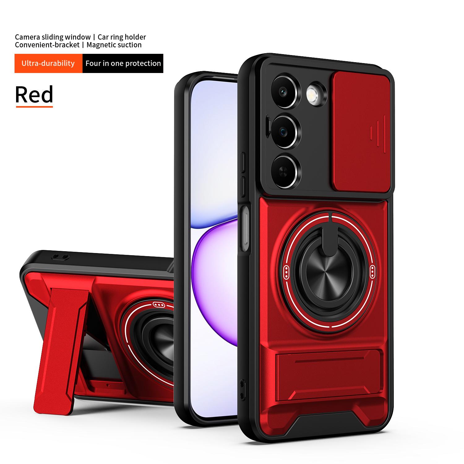 For Realme C83 Case Realme C100 Cover Realme c100 Phone Case Magsafe Magnetic Fold Holder Military Armor Camera Protection Cover Realme C100