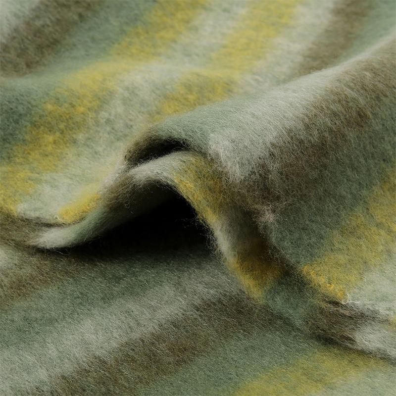 Thick Striped Cashmere Warm Shawl Women Scarf  Travel Casual Rainbow Plaid Long Pashmina Wraps with Tassel Blanket Bufanda