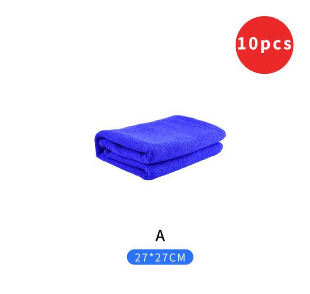 5pcs Microfibre Towel Cleaning Auto Car Care Blue Soft Cloth Washing Cloth Towel Home Car Cleaning Fiber Towel ABC