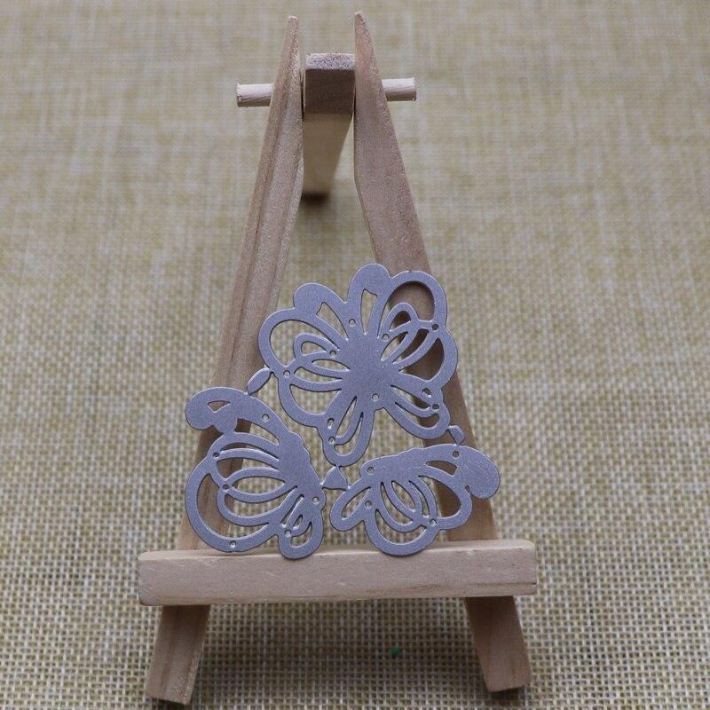3 bucăți Butterfly Metal tăiat matrițe Șabloane pentru DIY Scrapbooking Embsing Handcraft Die Cutting