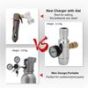 CO2 Regulator 0-60PSI Pressure Reducing Valves Gas Regulator for Efficient Home Brewing and Sodas Water Production