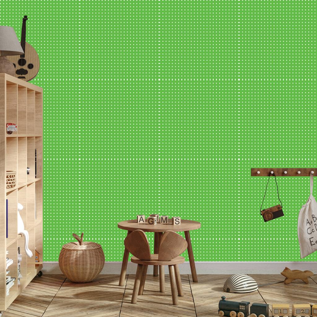Green Dots Wallpaper, Subtle Detail for Living Room and Bedroom 50x1000